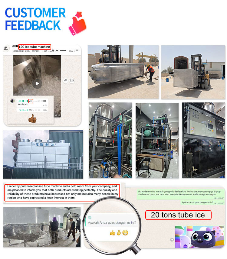 Icemedal customer feedback picture Icemedal Röhren-Eismaschinengehäuse