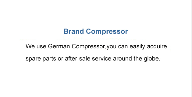 Beschreibungen des Kompressors der Blockeismaschine 