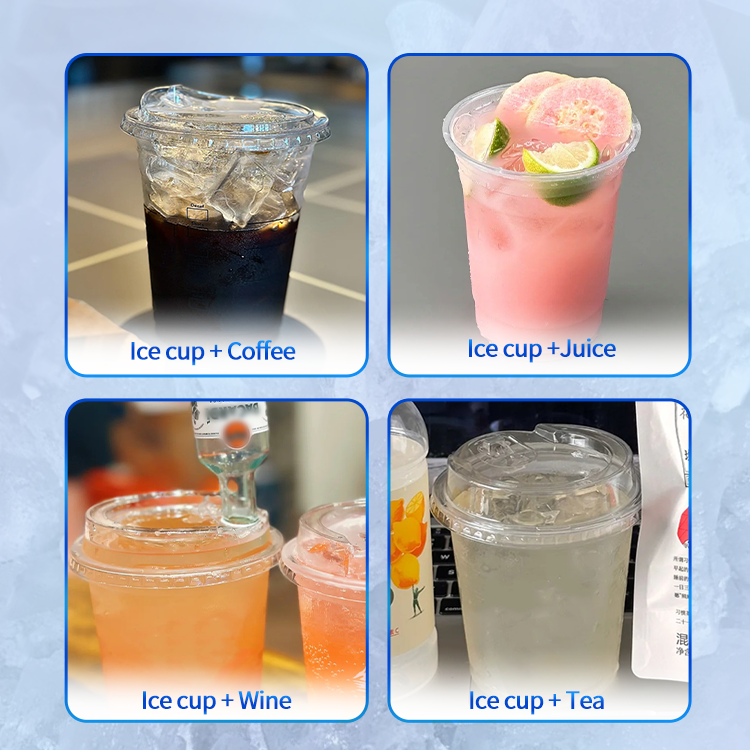 ICEMEDAL Automatisierte essbare Würfel-Eismaschinenhersteller-Pokal-Eis One-Stop-Produktionslinie