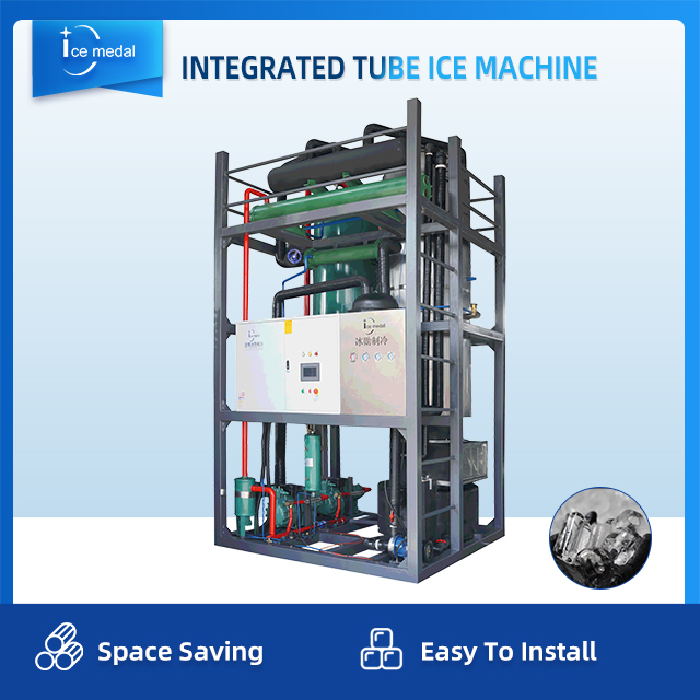Icemedal 15 Tonnen pro Tag integrierte Zylindereismaschine zum Fabrikpreis