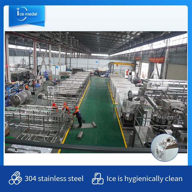 Icemedal IMC15 15 Tonnen pro Tag große industrielle Eiswürfelherstellungsmaschine 