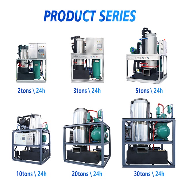 Automatische 20 Tonnen pro Tag Industrial Integrated Ice Tube Maker Machine für Eisanlagen