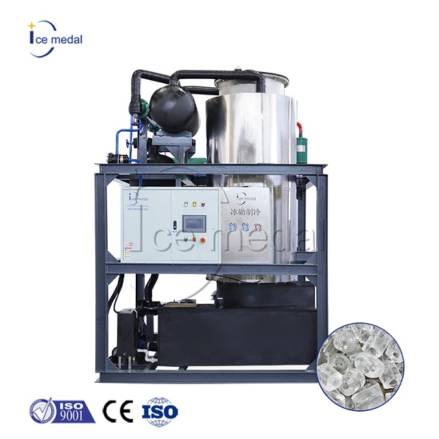Automatische 20 Tonnen pro Tag Industrial Integrated Ice Tube Maker Machine für Eisanlagen