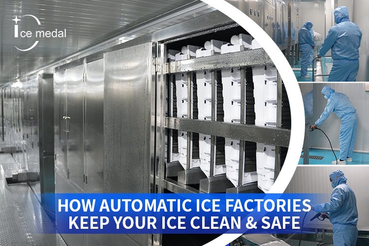 Wie automatische Eisfabriken Ihr Eis sauber und sicher halten