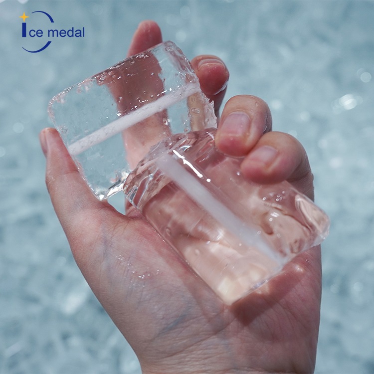 5 Tonnen industriellem fest geschnittenen flachen Enden Eisrohrmaschine für kühle Getränke 