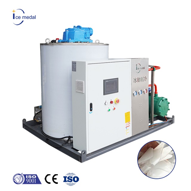 Icemedal 5 Tonnen industrielle Eisflockenmaschine mit Wasserkühlung/Luftkühlung