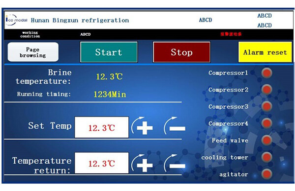 Steuerungssystem für Eisblockmaschinen