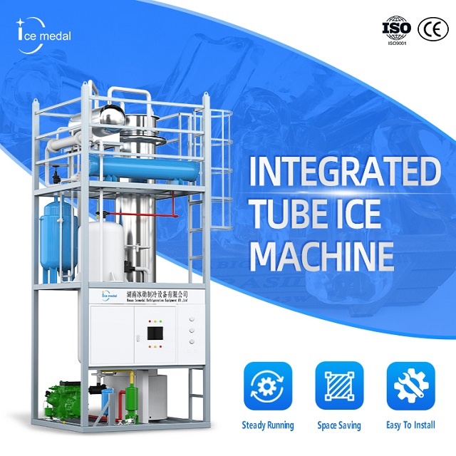 Icemedal Customized 30 Tonnen pro Tag Industrial Integrated Tube Ice Machine Factory Price mit CE