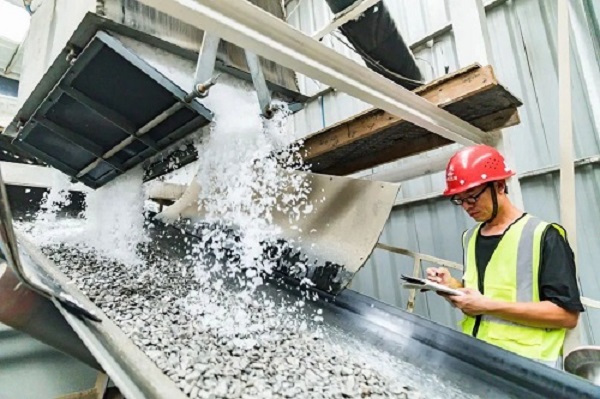 Flockeneis für Betonkühlung